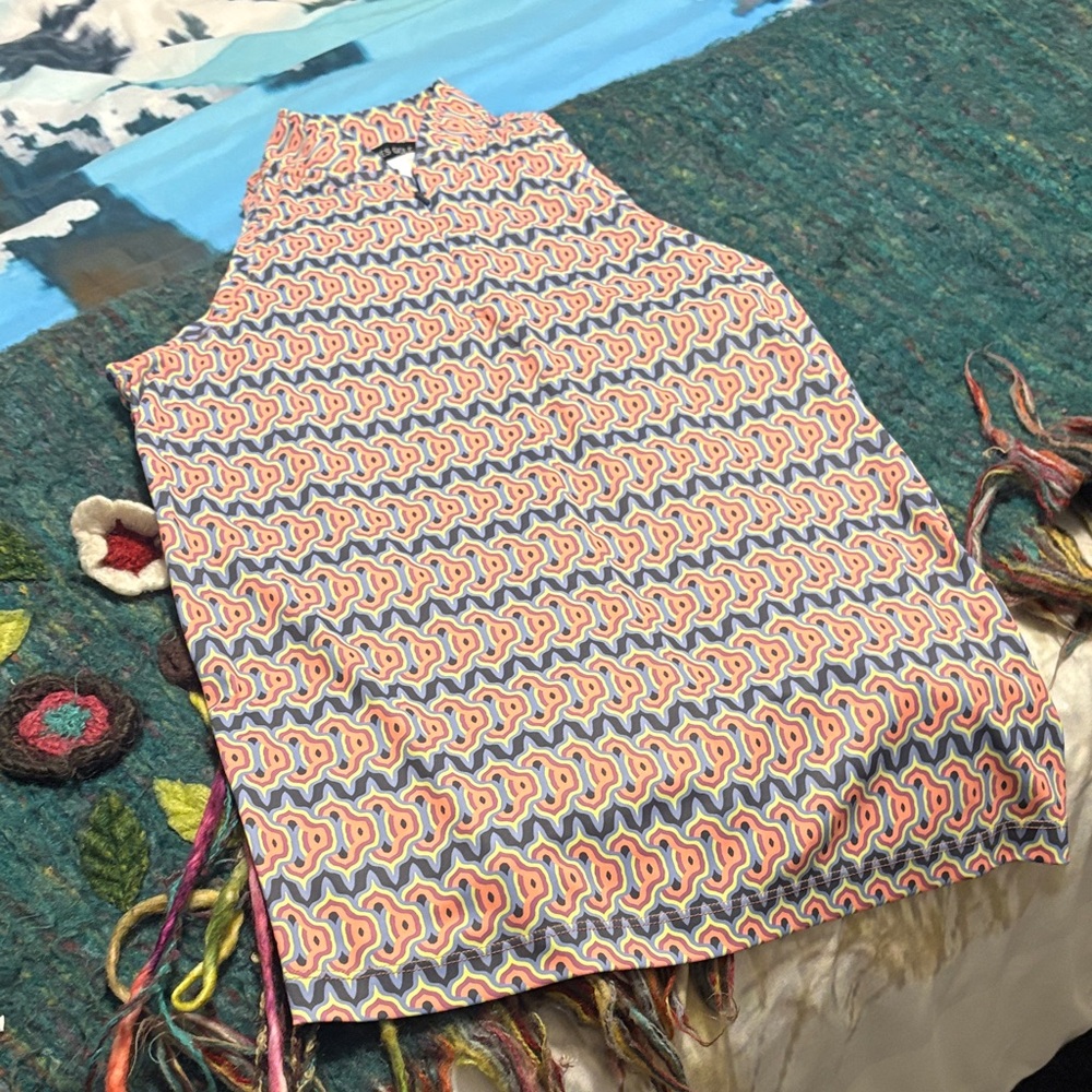 Vibrant Patterned Button Down Shirt